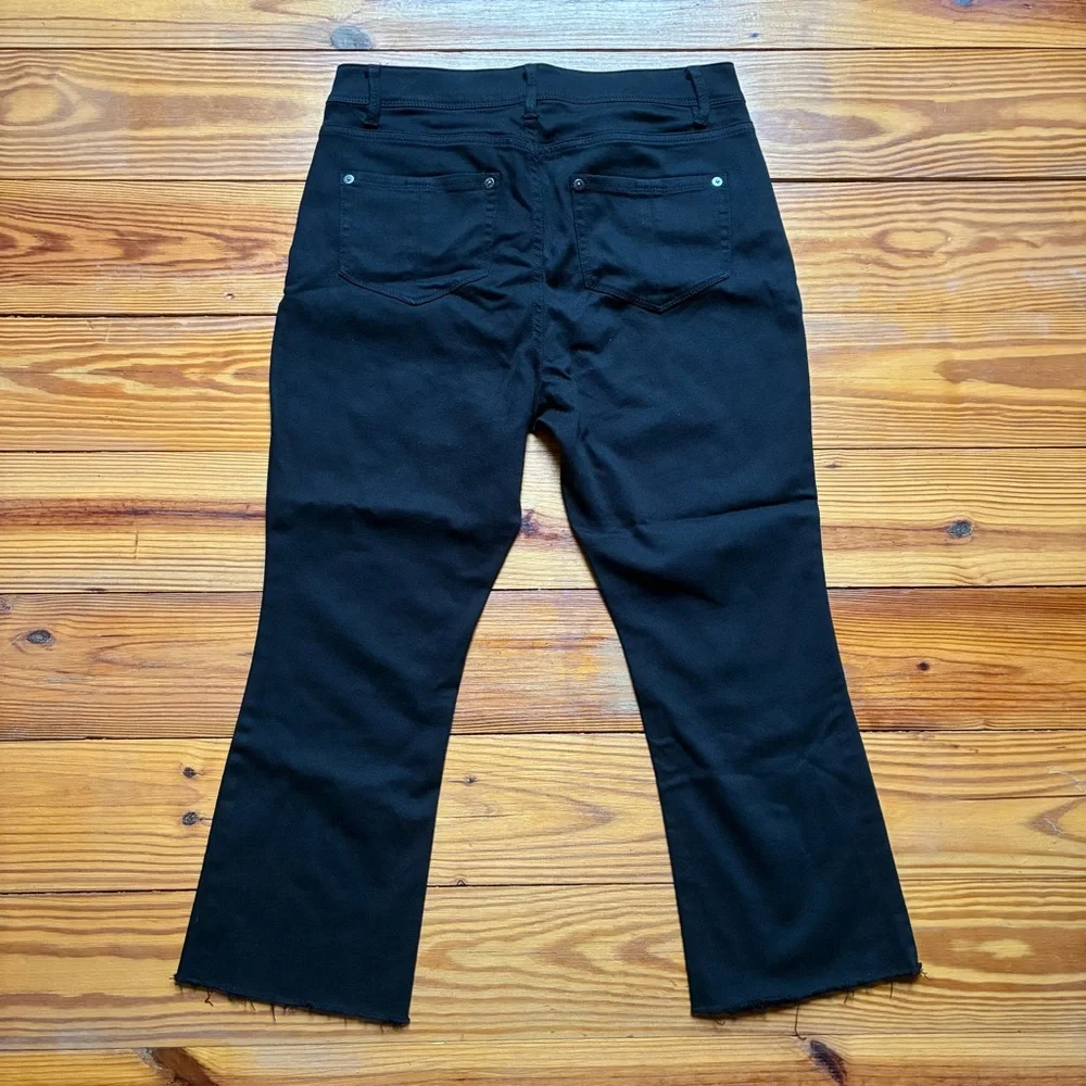 J. Jill Kick Flare Black Ankle Jeans, EUC, 8P